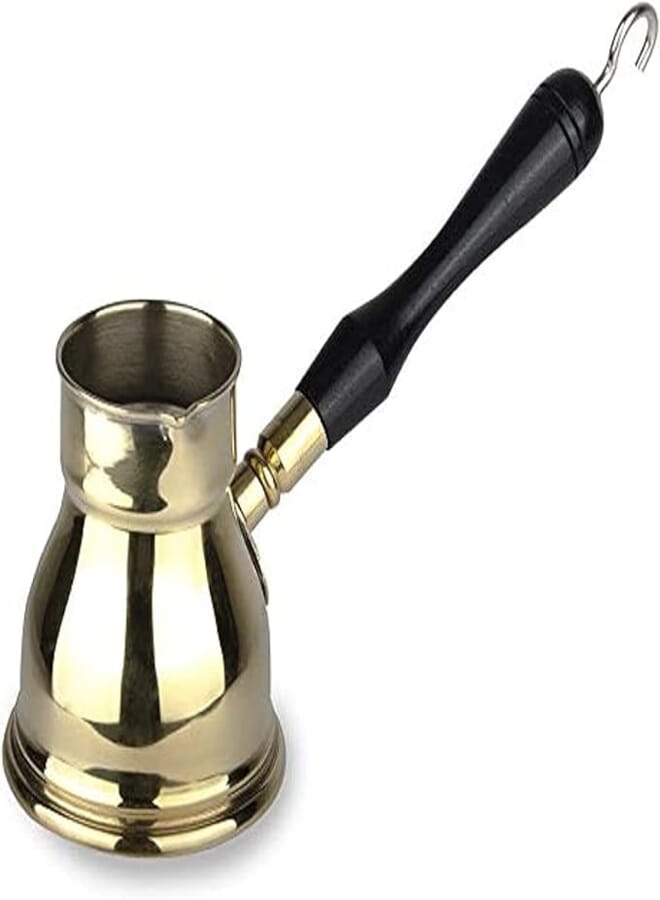 HOSTTOUCH Brass Coffee Kanaka 200ml Wooden Hand