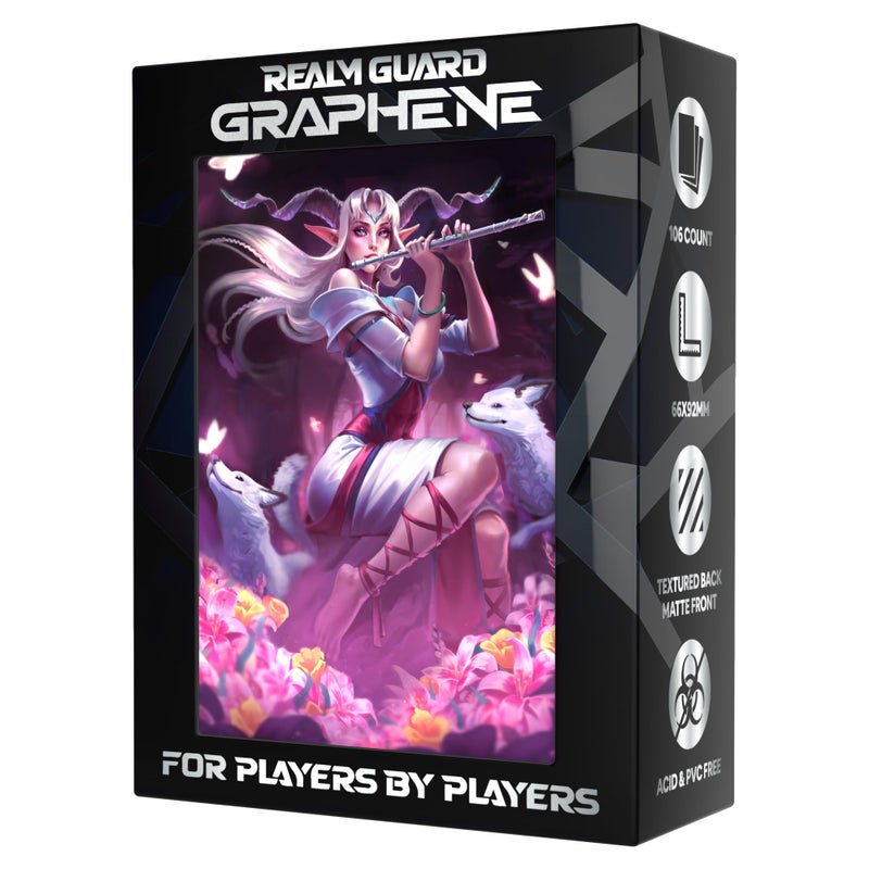Realm Guard Graphene Elven Warriors -100ct Textured Matte TCG/MTG Card Art Sleeves (Elven Eclipsed Graphene) - Image 1
