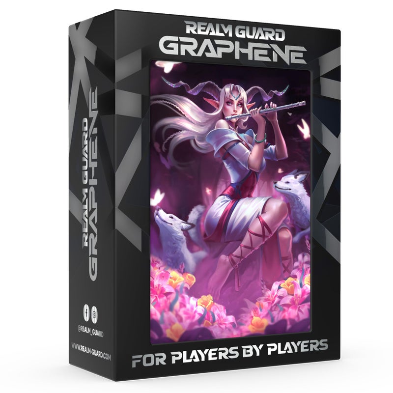 Realm Guard Graphene Elven Warriors -100ct Textured Matte TCG/MTG Card Art Sleeves (Elven Eclipsed Graphene) - Image 2