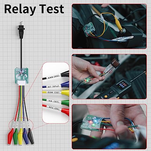 GODIAG Multifunctional Power Circuit Probe Tester DC Voltage 12V to 40V, 20FT Extension Wire, Grounding Testing, Component Activation, Short Circuit Positioning, Continuity Testing - Image 4