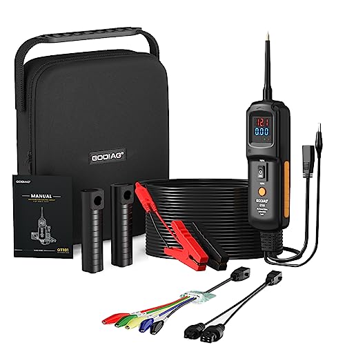 GODIAG Multifunctional Power Circuit Probe Tester DC Voltage 12V to 40V, 20FT Extension Wire, Grounding Testing, Component Activation, Short Circuit Positioning, Continuity Testing - Image 1