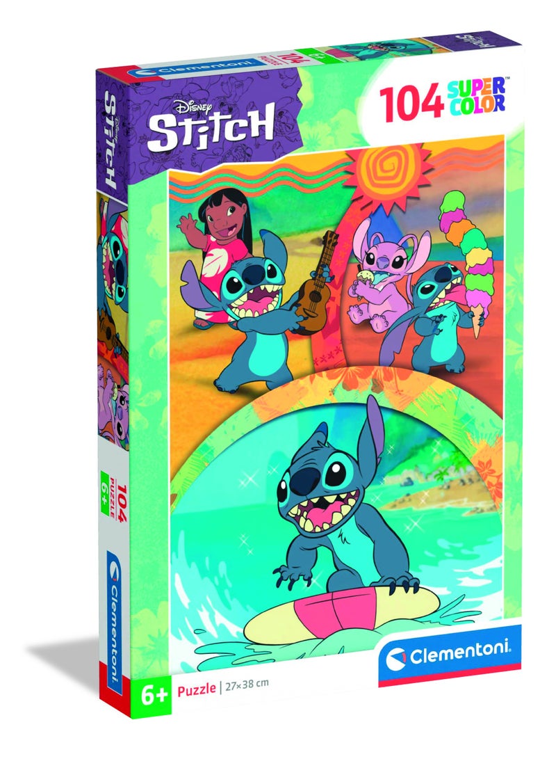 Clementoni Puzzle Stitch Summer Cool 104-Pieces | Jigsaw Puzzle | Puzzle for Adults | Challenging Puzzle | Perfect for Stress Reliever and Puzzle Lovers | Made in Italy - Image 1