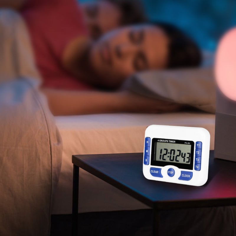 4-Channel Digital Timer: 99H 59M 59S Max Countdown, Independent Multi-Channel Buzzer Reminder - Magnetic Backing, Foldout Bracket, Hanging Holes for Home Kitchen, Classroom, Exercise, Homework Use - Image 4