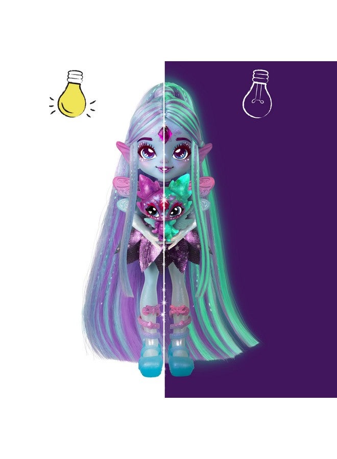 ماجيك ميكس مجموعة Pixlings Deluxe Pack، Flyt The Dragonfly، Shimmer Reveal، Create & Mix Potion التي تكشف بشكل سحري عن دمية Pixling مقاس 6.5 بوصة داخل زجاجة الجرعات - مزيجات صغيرة حصرية و6 إكسسوارات شعر - Image 5