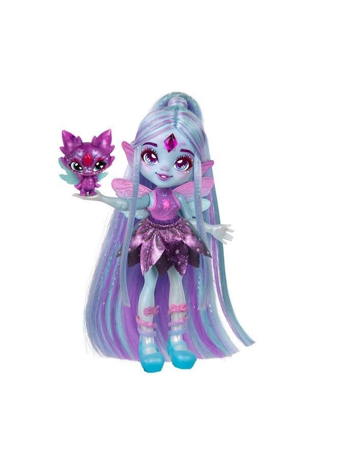 ماجيك ميكس مجموعة Pixlings Deluxe Pack، Flyt The Dragonfly، Shimmer Reveal، Create & Mix Potion التي تكشف بشكل سحري عن دمية Pixling مقاس 6.5 بوصة داخل زجاجة الجرعات - مزيجات صغيرة حصرية و6 إكسسوارات شعر - Image 4