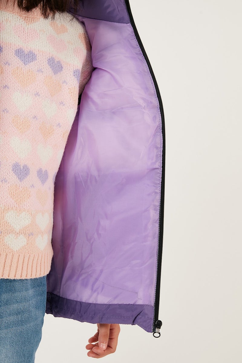 Lela Zippered Hooded Pocket Puffer Vest Children's Vest 5761983  - Image 5