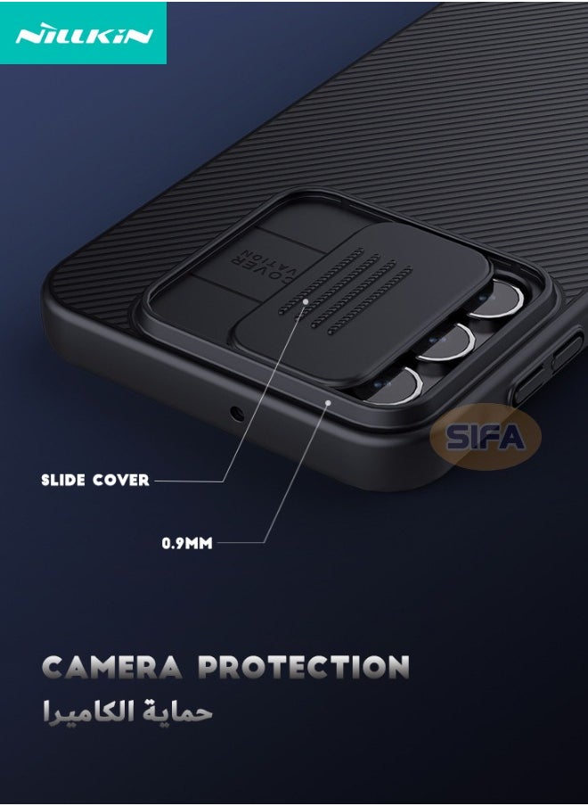 Nillkin - Samsung Galaxy A16 Case, Slide Camera Case Design, 360° Full Body Coverage Shockproof Phone Back Cover, Anti-Fall Anti-Scratch Anti-Slip Anti-fingerprint Protective Case for Samsung Galaxy A16, Black - Image 1