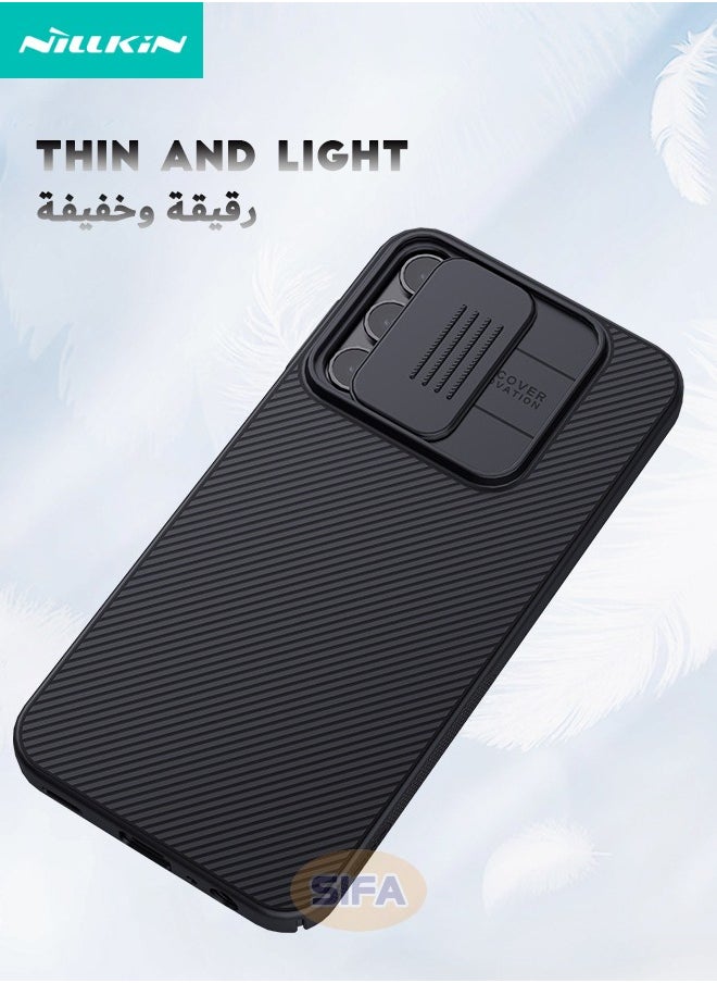 Nillkin - Samsung Galaxy A16 Case, Slide Camera Case Design, 360° Full Body Coverage Shockproof Phone Back Cover, Anti-Fall Anti-Scratch Anti-Slip Anti-fingerprint Protective Case for Samsung Galaxy A16, Black - Image 1