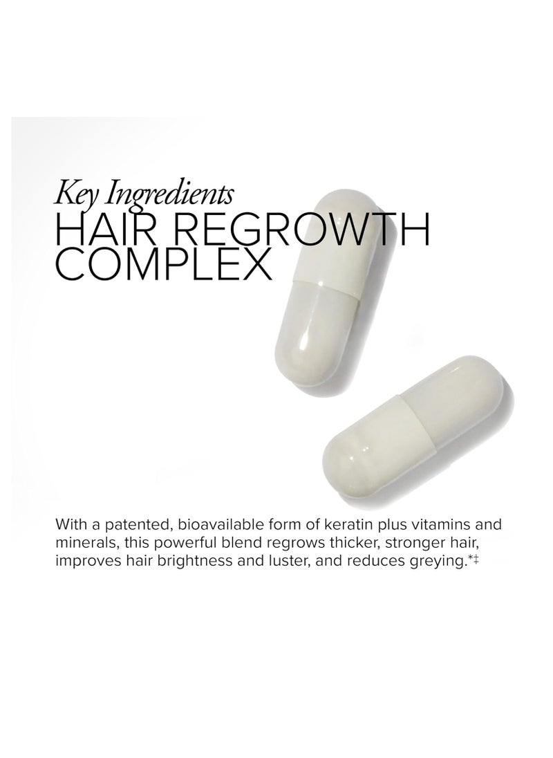 serovital - SeroVital Hair Regeneres - Formulated For Women Seeking Enhanced Hair Growth - Supports Noticeable Decrease in Age-Related Hair Loss and Shedding - (60 Count) - Image 1