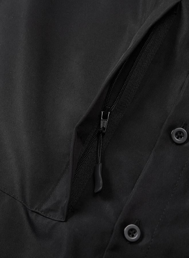 Take Two Men Solid Pocket Detail Long Sleeve Jacket - Image 2