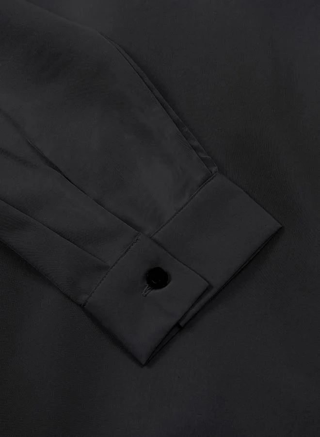 تايك تو جاكيت رجالي سادة بجيوب وأكمام طويلة