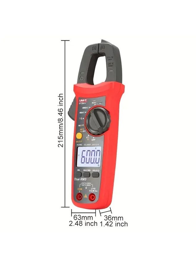 UNI T 204 Plus Digital Clamp Meter Multimeter Current Voltage Capacitance Tester - Image 4