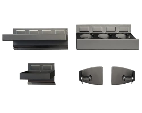 ct C&T 4-Piece Magnetic Toolbox Shelf, Tray and Holder Set, Magnetic Toolbox Tray Set, Tool Box for Cabinet Side Shelf Storage Van Workshop, Tool Organization and Storage - Image 1