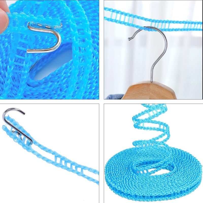 Bittern Clothes Lines Windproof Laundry Line for Outdoor Indoor Home Laundry Drying Rope 5 Meter Each Cloth String is 5 Meter LongRandom Color 1 - Image 4