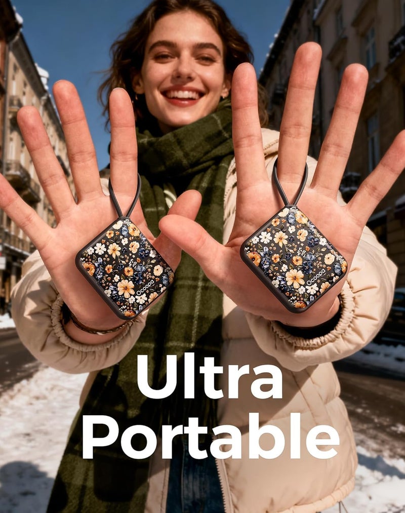 OCOOPA Hand Warmers Rechargeable, Smart Temp Control,100â„‰ -126â„‰, UL Safe, 7H*2 Long Battery, Palm-Sized Ultra Compact Fits Gloves, Purse, Camping, Travel, Cold Hands Gifts Women,UT5 Nano - Image 4