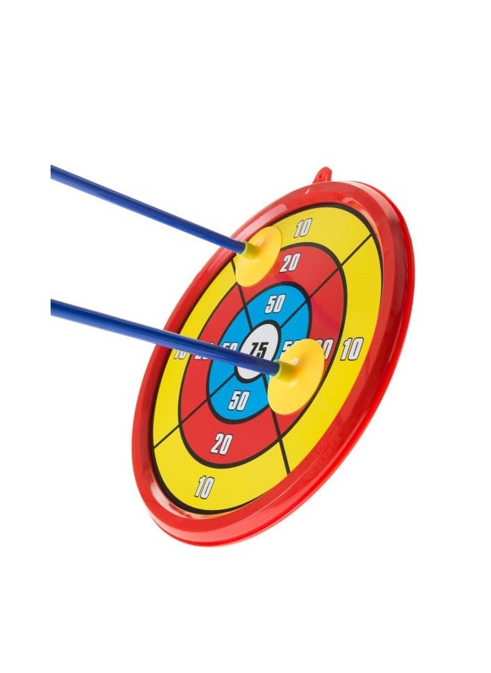 CHU DAI Kids Bow and Arrow Set Includes 10 arrows, 1 bow, and 1 target，Safe Plastic Toy Archery Game Kit for Boys and Girls Ages 5 and Up  - Image 3