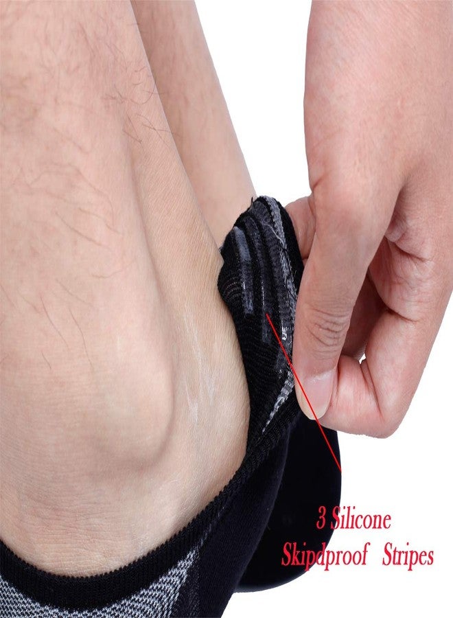 JORMATT جوارب رجالية قصيرة من جورمات، 6 أزواج، جوارب قطنية مريحة غير ظاهرة، مناسبة للأحذية الرياضية، مقاسات الأحذية الرجالية من 6 إلى 10 - Image 5