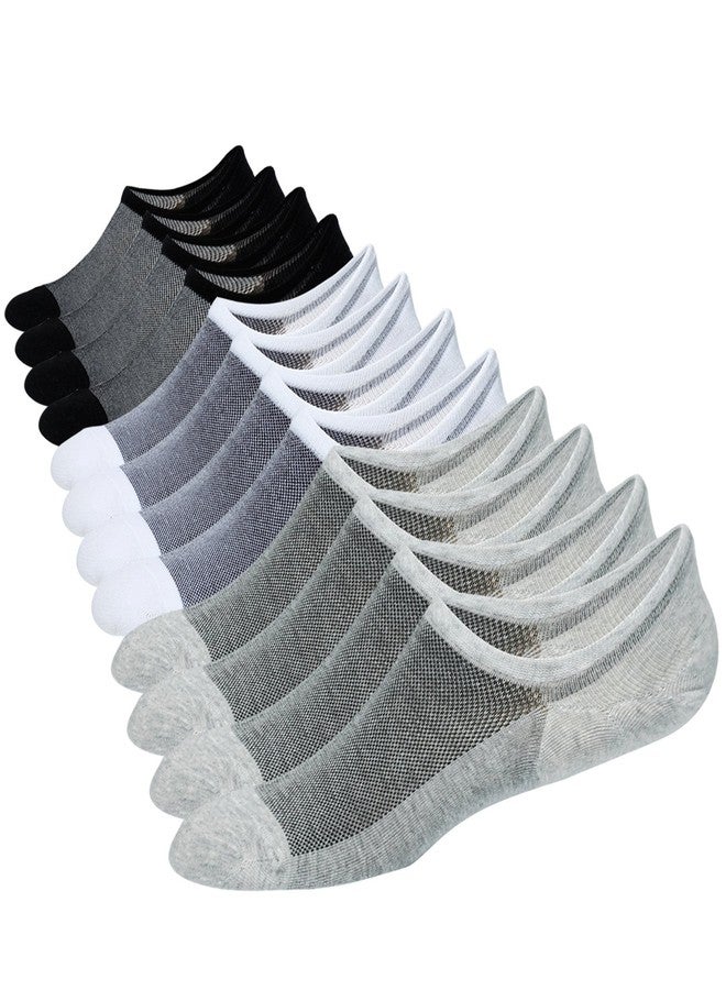 JORMATT جوارب رجالية قصيرة من جورمات، 6 أزواج، جوارب قطنية مريحة غير ظاهرة، مناسبة للأحذية الرياضية، مقاسات الأحذية الرجالية من 6 إلى 10 - Image 1