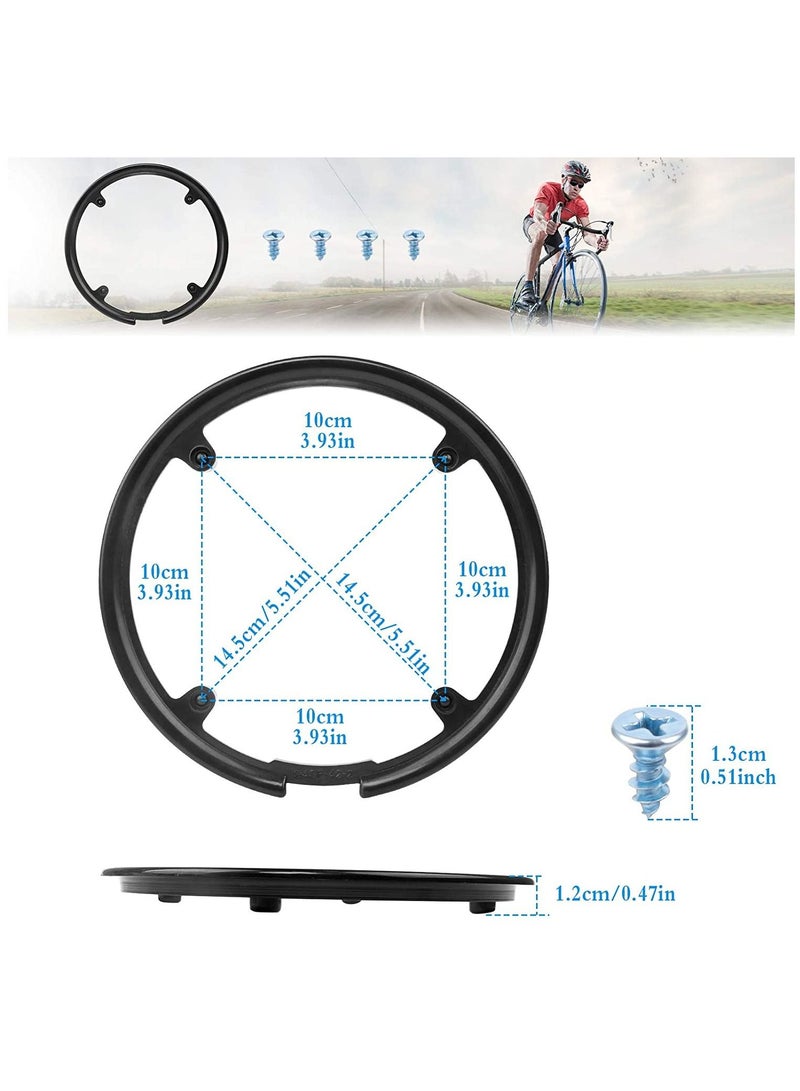 SYOSI 2 PCS Bike Chain Guard Protector, Bicycle Sprocket Cover Chain Wheel Crankset Guard Protector 42/44T Chainring Guard Plastic Chain Wheel Protector Cover Accessories for Mountain Bike, Black - Image 4
