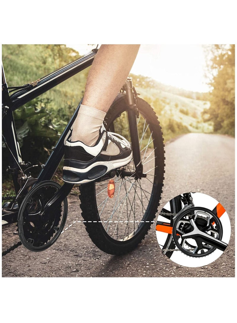 SYOSI 2 PCS Bike Chain Guard Protector, Bicycle Sprocket Cover Chain Wheel Crankset Guard Protector 42/44T Chainring Guard Plastic Chain Wheel Protector Cover Accessories for Mountain Bike, Black - Image 5