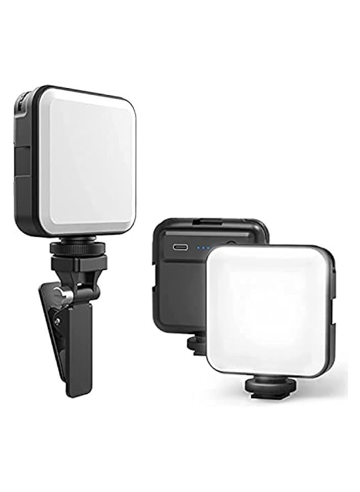 erorex Mobile Phone LED Selfie Fill Light With Clip & Adapter Mini Portable To Take Pictures & Videos For Live Selfie, Compatible With All Devices, For Phone, iPhone, Android, iPad, Laptop (Black) - Image 1