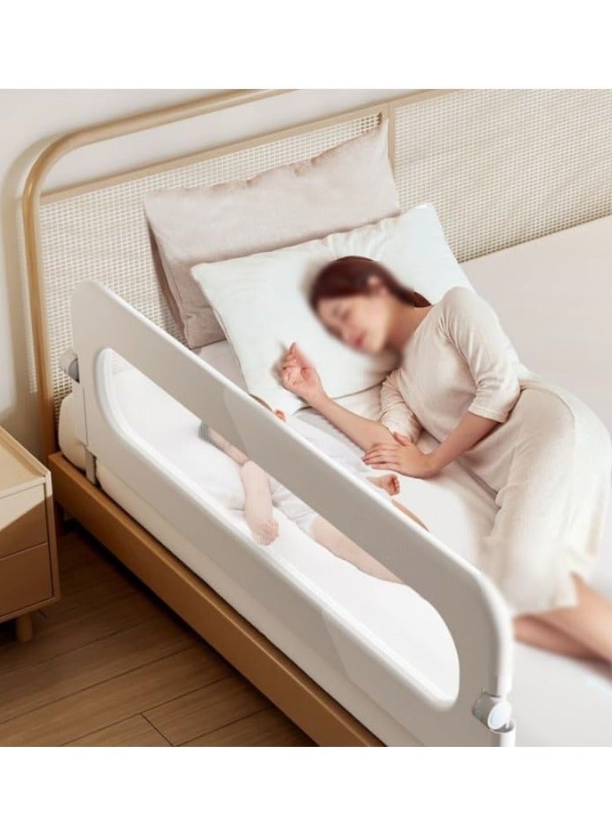 حواجز حماية لسرير الأطفال قابلة للطي، وحواجز حماية لسرير الأطفال الصغار، وحواجز حماية لسرير الأمان مطورة ومعززة، ومناسبة لأسرة الأطفال والأسرّة الفردية والأسرّة المزدوجة 1 قطعة - Image 3