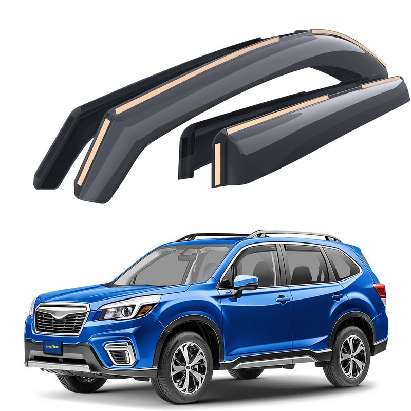 Goodyear Shatterproof inChannel Window Deflectors for Subaru Forester 20192024 Rain Guards Window Visors for Cars Vent Deflector Car Accessories 4 pcs GY003473