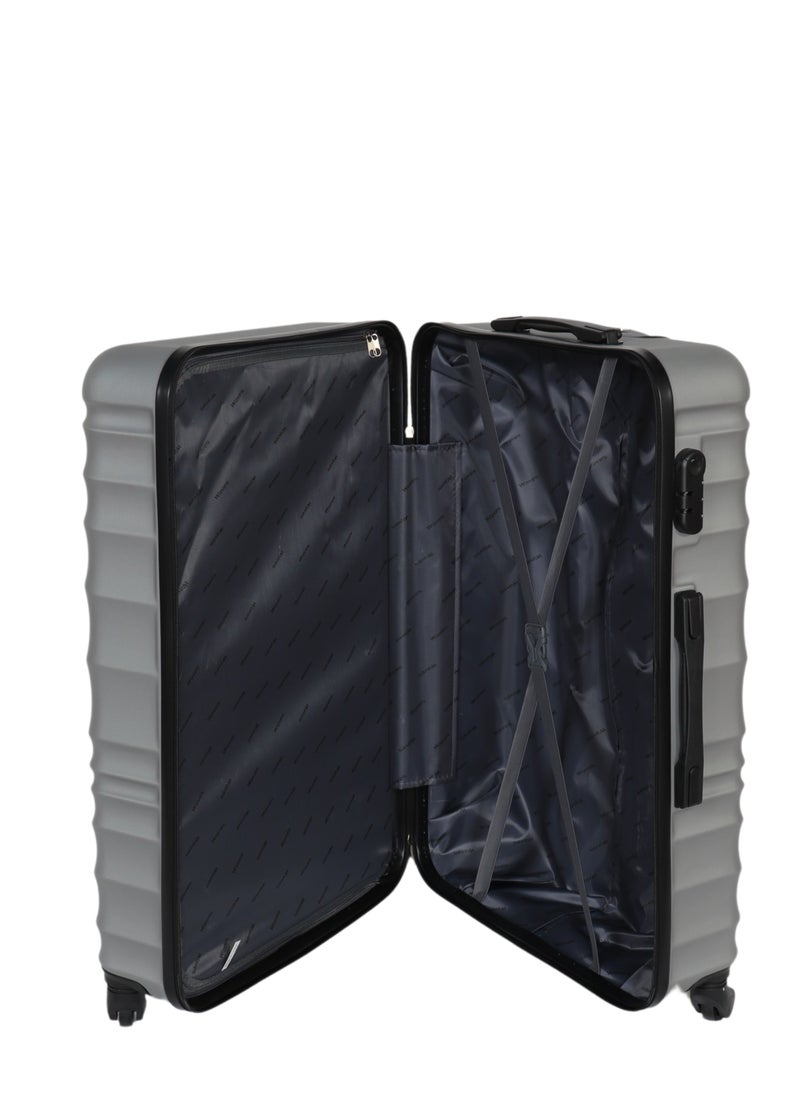 HOMEVEO Viper Travel Bag in Stylish Grey with 360° Spinner Wheels - Stylish and practical design, strong and lightweight material, equipped with a built-in digital security lock and ideal storage capacity. Medium size.  - Image 4
