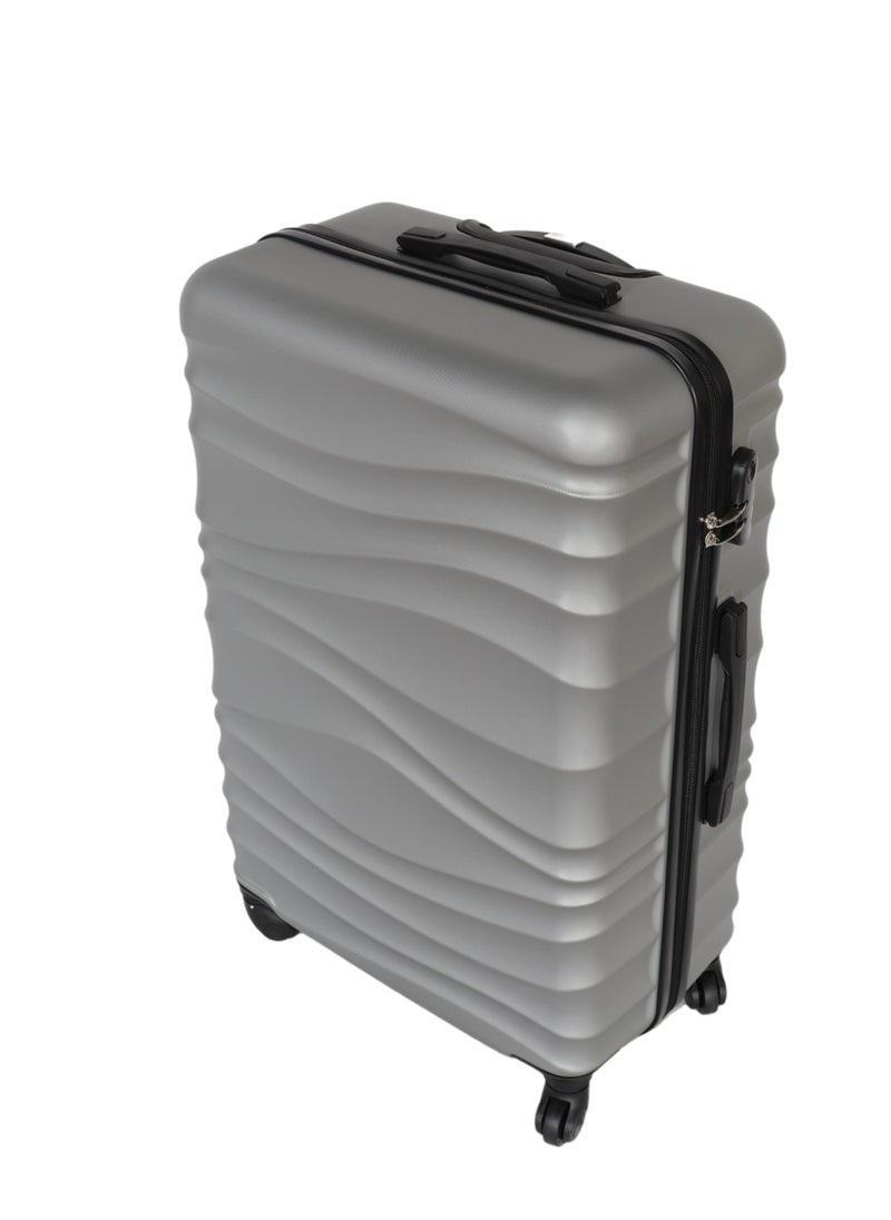 HOMEVEO Viper Travel Bag in Stylish Grey with 360° Spinner Wheels - Stylish and practical design, strong and lightweight material, equipped with a built-in digital security lock and ideal storage capacity. Medium size.  - Image 5