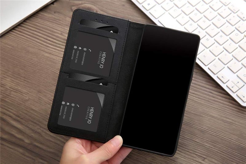 ClickCase for Samsung Galaxy M53 5G Flipper Series Leather Wallet Flip Case Kick Stand with Magnetic Closure Flip Cover for Samsung Galaxy M53 5G (Black) - Image 2