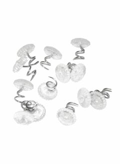 50 Pcs Clear Heads Twist Pins Bedskirt Pins Upholstery Pins for Upholstery, Slipcovers and Bedskirts, Push Pins Holds Bedskirt Firmly in Place Without Damage Clear Heads Twist Pins
