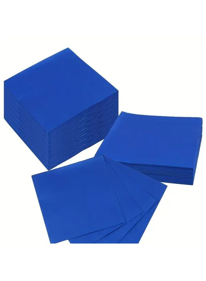 نوبل بلو 40 حزمة 2 طبقة مناديل مربعة ناعمة للحفلات مقاس 25 سم لحفلات الزفاف وأعياد الميلاد وديكور الطاولة - Image 1