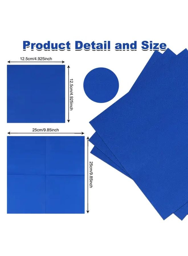 نوبل بلو 40 حزمة 2 طبقة مناديل مربعة ناعمة للحفلات مقاس 25 سم لحفلات الزفاف وأعياد الميلاد وديكور الطاولة - Image 3