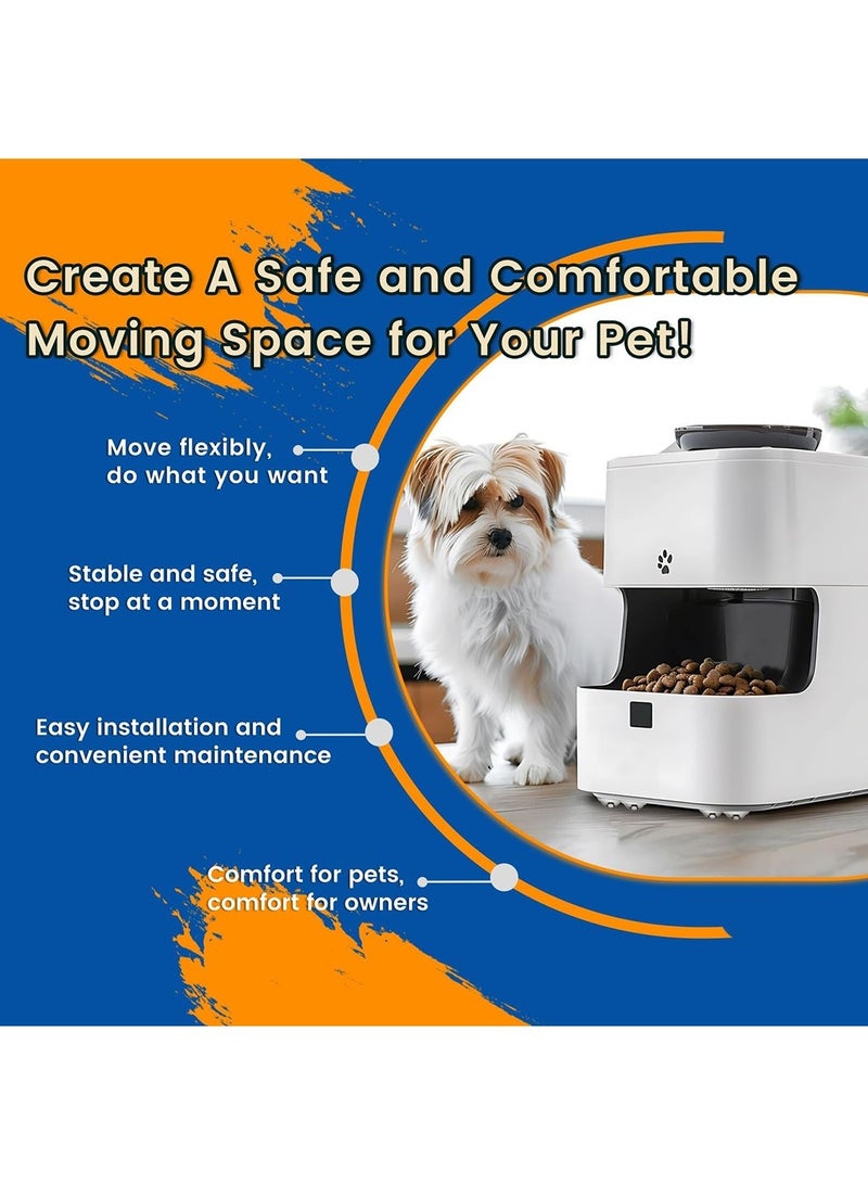 Mmmon 8 Pcs Self Adhesive Caster Wheels, Appliance Rollers with 3 Ball Bearings for Kitchen Appliances, 360° Swivel Universal Wheel Mini Ball Transfer Roller for Storage Box, Small Furniture - Image 5