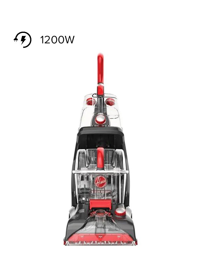 هوفر مكنسة كهربائية إليت لغسيل السجاد 3.5 L 1200 W CWGDH012 أسود/أحمر /شفاف - Image 1