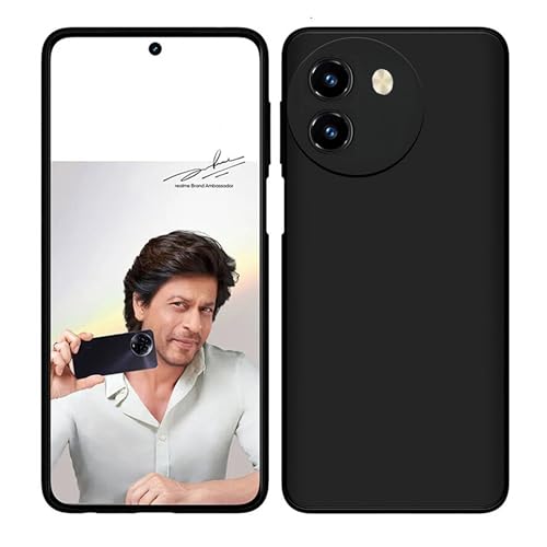Spazy Case® Vivo T3x 5G Back Cover | Soft Silicone Slim Back Case Cover for Vivo T3x 5G - Black - Image 1