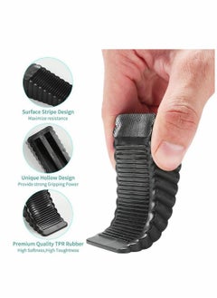 Y&D Door Stopper 5 Pack Rubber Anti-Slip Removable Wedge for Home School Hospital Heavy Duty Security Stopper, Non-Scratching Stop(Transparent and Black)  - Image 3