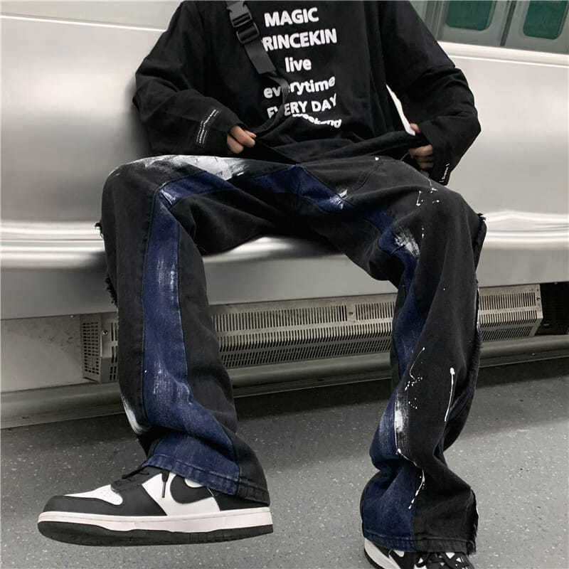 Unisex Casual Daily Denim Jeans - Image 2