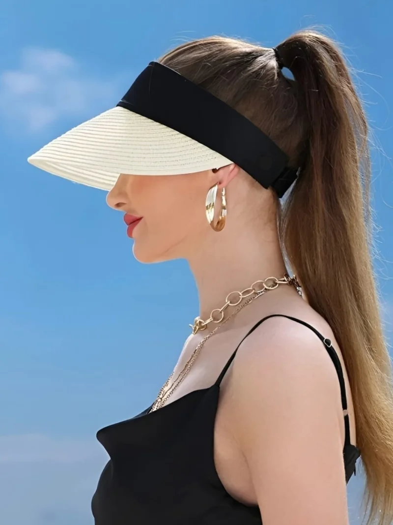 Tezzgelsin Women's Straw Visor Hat