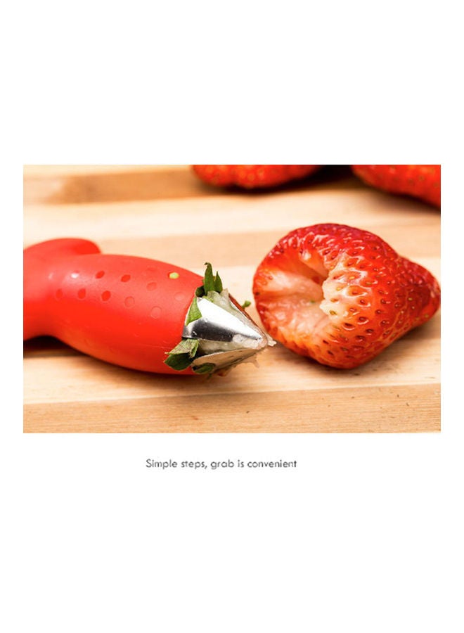 Stainless Steel Fruit Pedicle Device Red 10x5x6cm  - Image 2