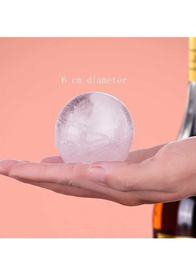 بلان A قالب مكعبات ثلج سيليكون دائري – صانعة كرات ثلج كبيرة للكوكتيلات والويسكي – صندوق ثلج سريع التجميد مع غطاء – قوالب ثلج مستديرة قابلة للتكديس وسهلة الفك لأدوات المطبخ والمشروبات الباردة - Image 5