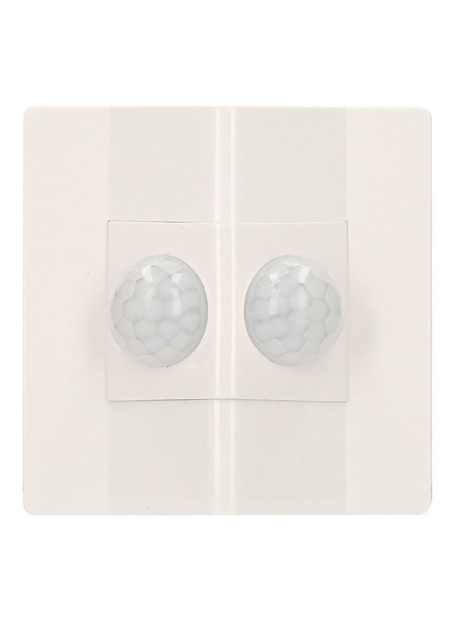 NIBEMINENT Wide Angle PIR Sensor Light Switch White - Image 1