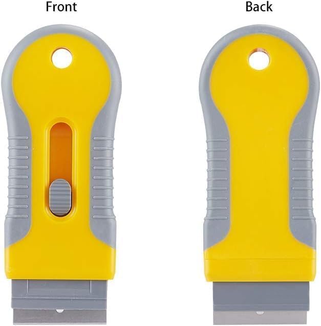 CESITRA Razor Blade Scraper Tool with 15pcs Extra Blades Scraper Tool Paint Stripping Tool Cleaning Tool for Removing Labels Stickers Decals Paint from Glass and Stovetop - Image 5