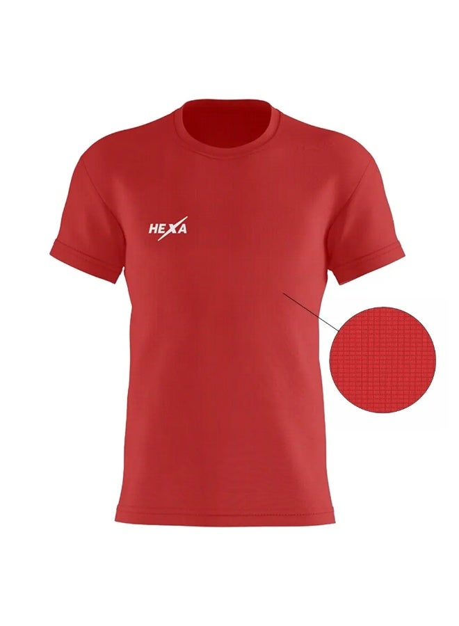 Hexa SportsWear Hexa H20 Men’s Dry-Fit T-Shirt – Lightweight Polyester Athletic Gym Tee, Breathable Sports & Casual Wear - Image 1