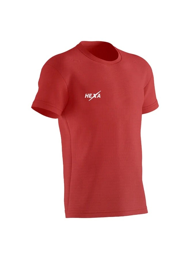 Hexa SportsWear Hexa H20 Men’s Dry-Fit T-Shirt – Lightweight Polyester Athletic Gym Tee, Breathable Sports & Casual Wear - Image 2