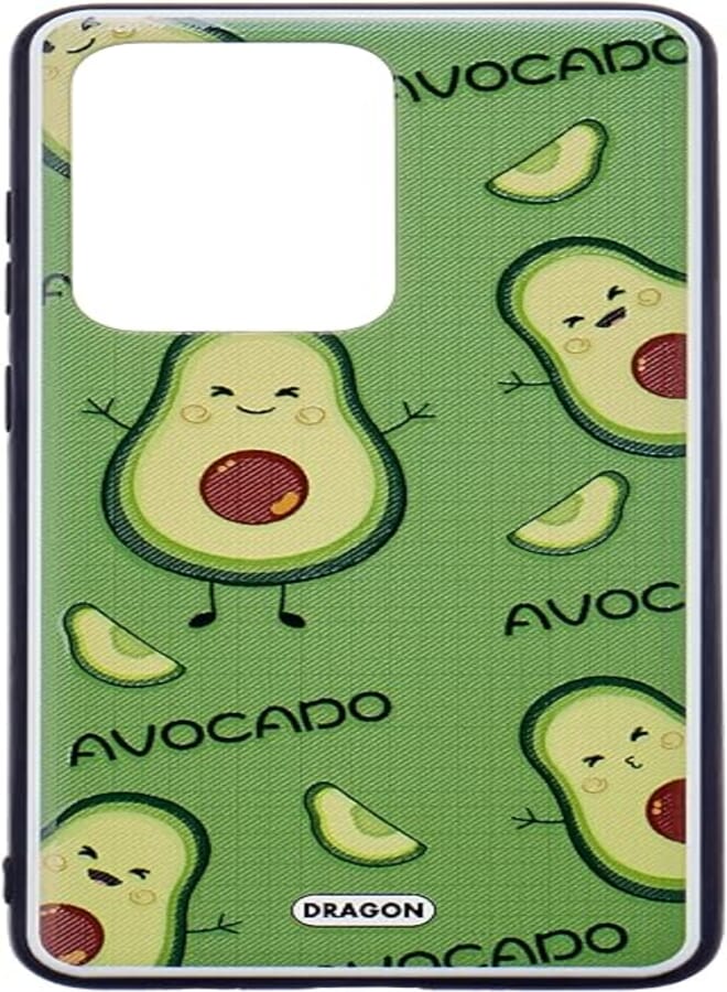 Dragon 3d hard slim creative case avocado shape for samsung s11 plus/s20 ultra multicolor
