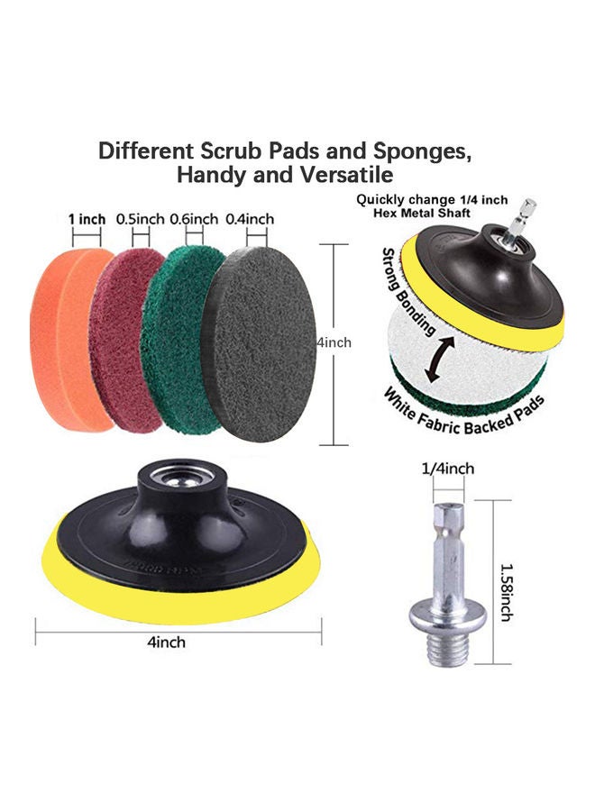 20-Piece Drill Brush Attachments Set - Image 3