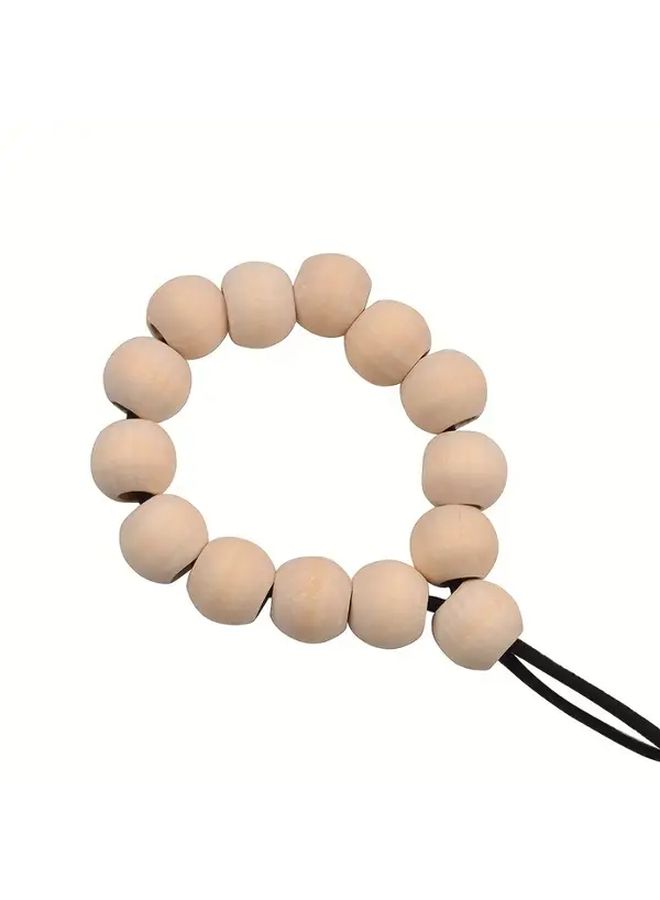 30pcs Large Hole Wooden Beads For Jewelry Making Crafts Home Decor Smooth Round - Image 5