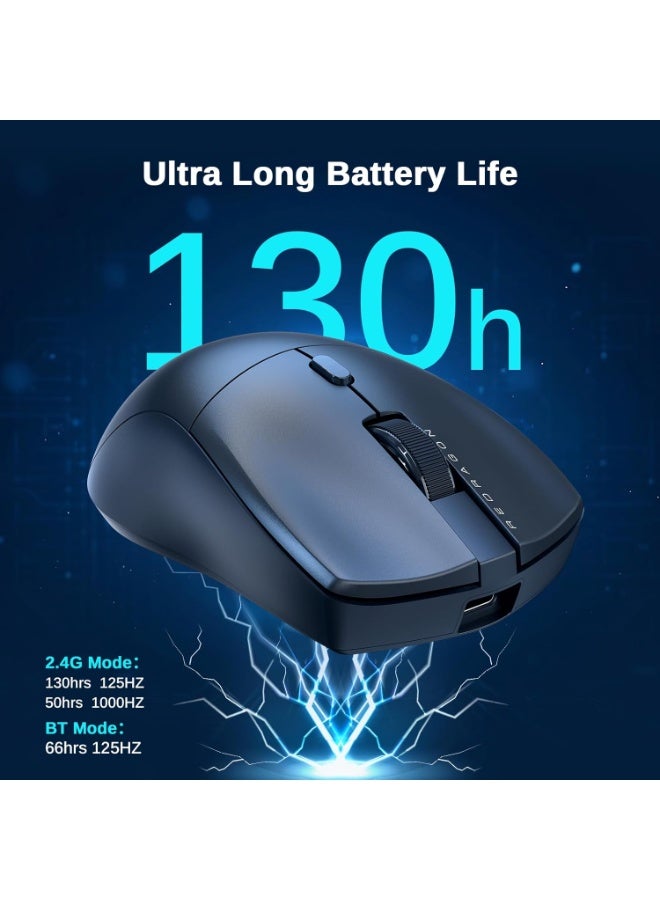REDRAGON M815 STD 3-Mode Wireless,Bluetooth, Optical Sensor 12,000 DPI  Lightweight 54G , Full Programmable Buttons, Software Supports  - Image 5