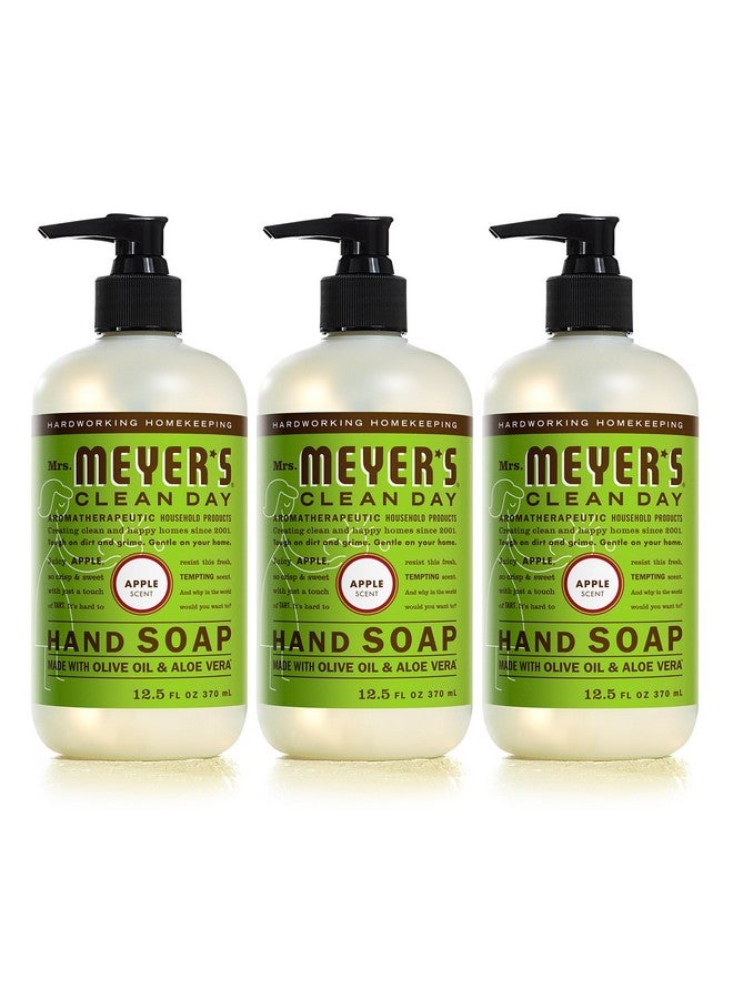 مسز مايرز كلين داي صابون اليدين كلين داي من السيدة مايرز، مصنوع من الزيوت العطرية، تركيبة قابلة للتحلل الحيوي، برائحة التفاح، 12.5 أونصة سائلة - عبوة من 3 قطع - Image 1